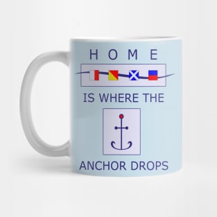 Nautical Home Anchor T Shirt Mug